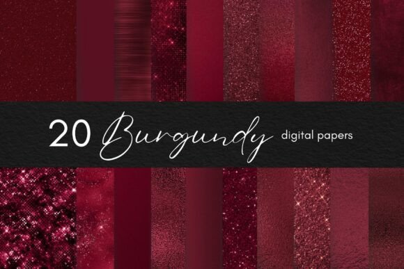 Burgundy Digital Paper Maroon Background: Elevate Your Designs