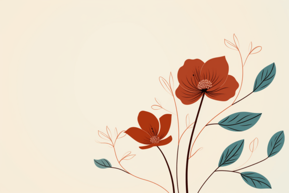 Elegant Poppies on a White Background: A Designer's Floral Asset