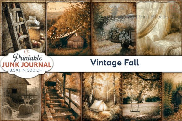 Embrace the Season: Vintage Fall Junk Journal Pages