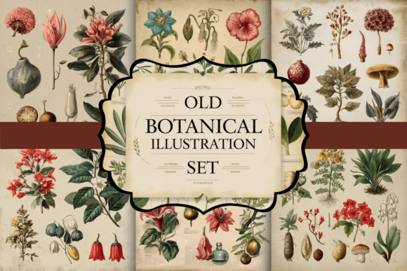 Rediscover Timeless Nature: The Old Botanical Illustration Set