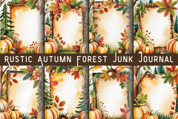 Rustic Autumn Forest Junk Journal: Embrace Woodland Charm