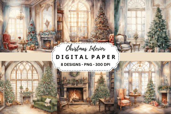 Unlocking Nostalgia: The Vintage Christmas Interior Background Collection
