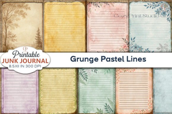 Using Grunge Pastel Lines in Your Creative Projects