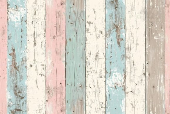 Vintage Pastel Wooden Planks Background: A Designer's Warm Asset